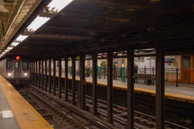 Inside the subway in New York City, USA . November ,2018.