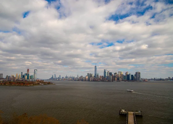 New York skyline . View from Brooklyn side . November ,2018.