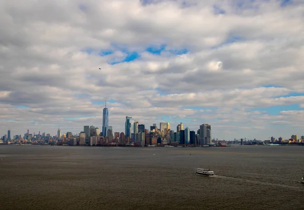 New York skyline . View from Brooklyn side . November ,2018.