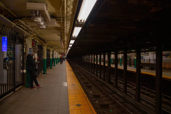 Inside the subway in New York City, USA . November ,2018.