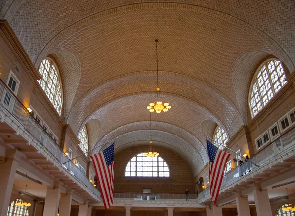 Inside the main building on Ellis Island , New Jersey, USA November 2018.