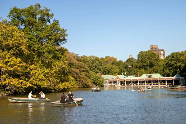 The Lake in New York City in Central Park , USA . November 2019.