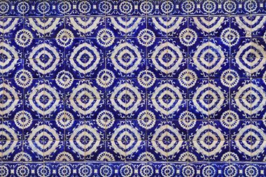 Talavera mozaik karolar yapılan geleneksel Meksika duvar