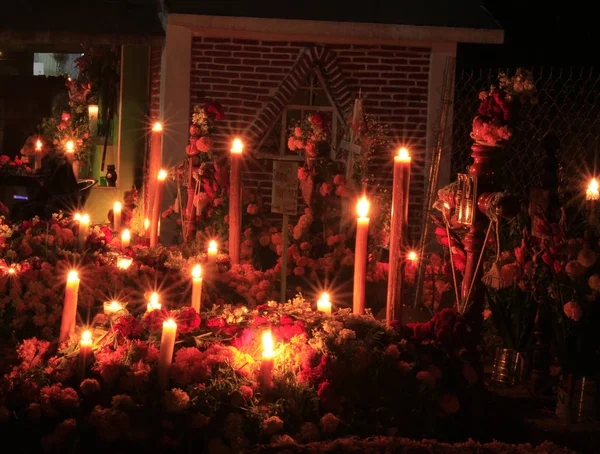 Graveyard Offering Day Dead — Stock Photo, Image