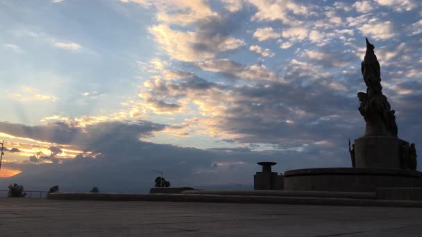 Tramonto Nella Città Puebla — Video Stock