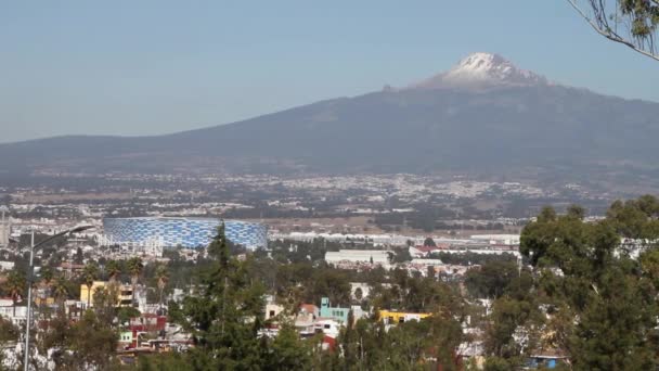 Malinche Mountain Puebla City — Stock Video