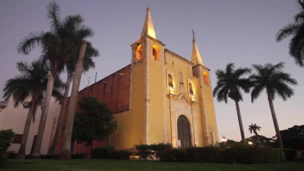 Parroquia Santa Ana Mérida México — Vídeo de stock