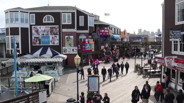 San Francisco California Usa February 2019 Pier — Stock Video