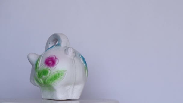 Traditional Mexican Piggy Bank — Stock Video