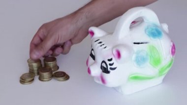 Meksika paraları geleneksel Meksika domuz kumbarasında saklanıyor.