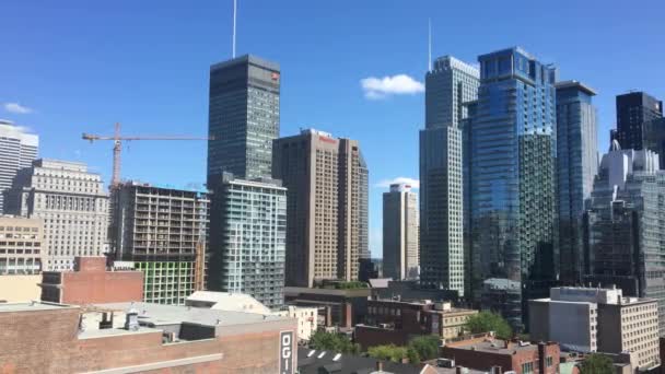 Montreal Quebec Canada Augustus 2019 Skyline Van Het Centrum Van — Stockvideo