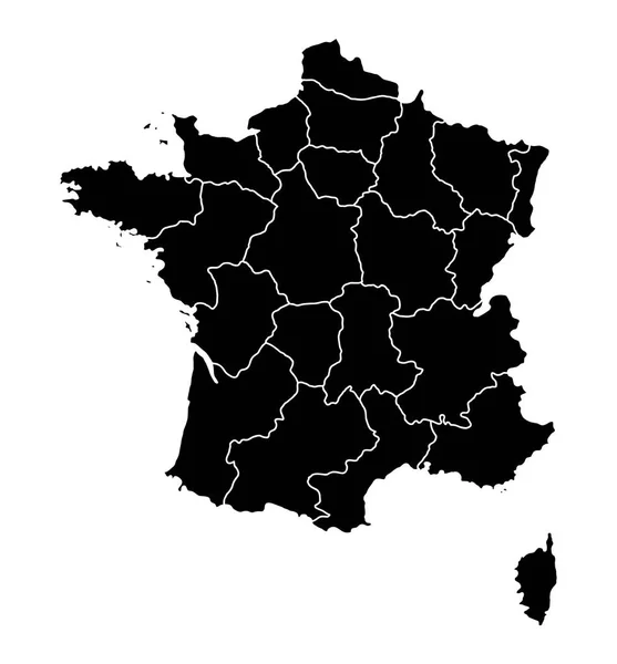 Outline Map France — Stock Vector