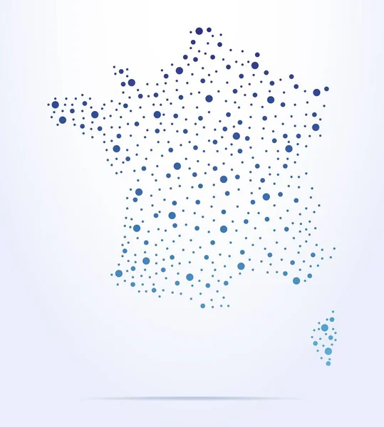 Carte Abstraite France — Image vectorielle