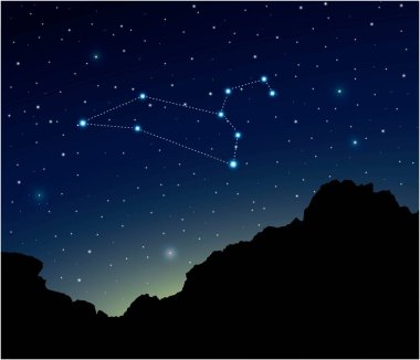 Takımyıldızı Leo uzayın derinliklerinde