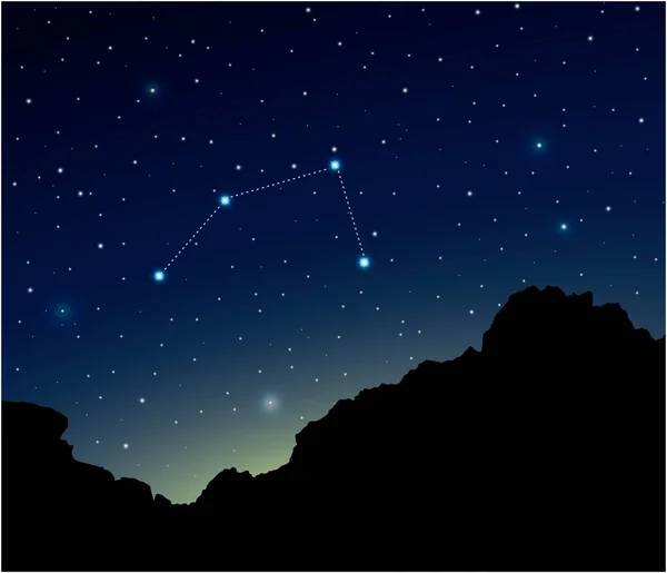 Constellation Antlia Dans Espace Lointain — Image vectorielle