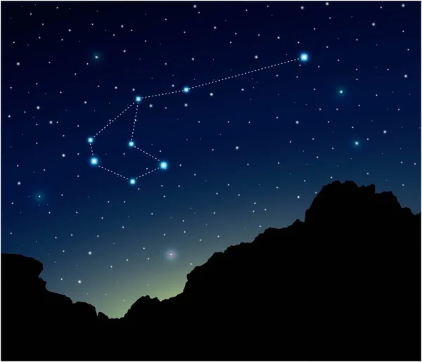 Constellation Carina Dans Espace Lointain — Image vectorielle