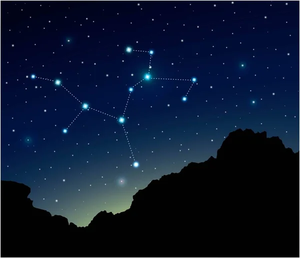 Constellation Sagittaire Dans Espace Lointain — Image vectorielle