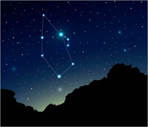 Constellation Auriga Dans Espace Lointain — Image vectorielle