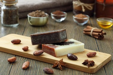 el yapımı Sabun ve deniz tuzu 