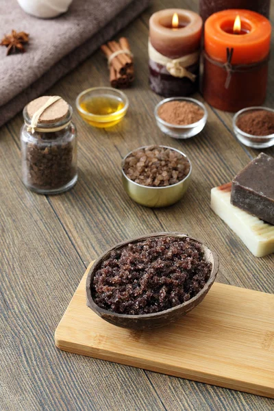 Exfoliación facial y corporal casera — Foto de Stock