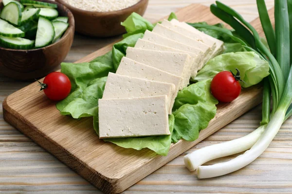 Sağlıklı Gıda Çiğ Tofu — Stok fotoğraf