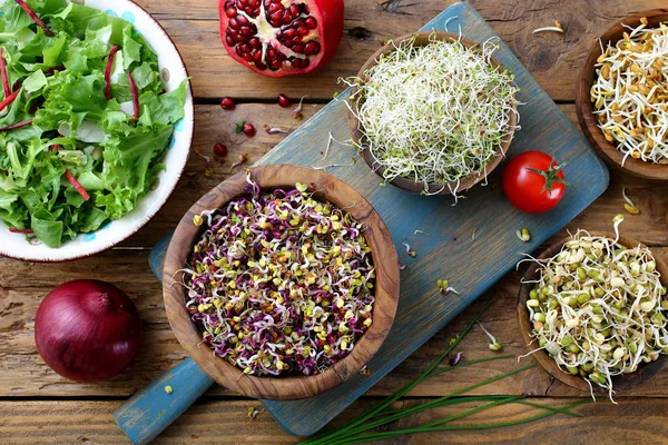 Gesunde Nahrung Rosenkohl Vegetarischer Salat Mit Rosenkohl lizenzfreie Stockfotos