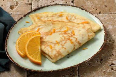 gözleme ya da krep mutfağın kırsal arka planında