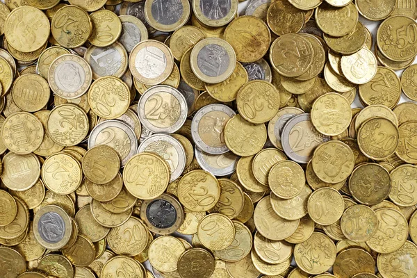 Предпосылки для монет евро . Лицензионные Стоковые Изображения