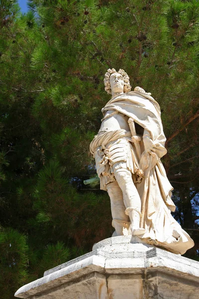 Estatua de Schulenburg, Corfú, Grecia — Foto de Stock
