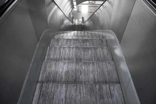 Escalator stairs in the terminal. — Stock Photo, Image