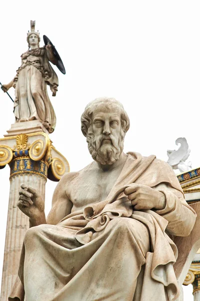 Staty av Platon i Aten. — Stockfoto