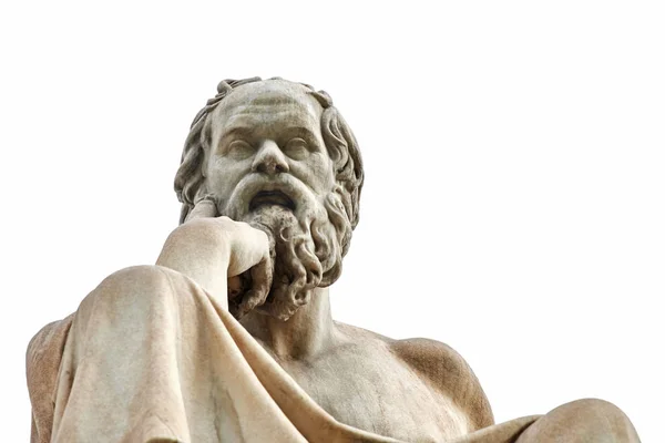 Estatua de Sócrates en Atenas . —  Fotos de Stock
