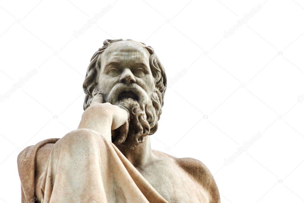 Statue of Socrates in Athens. 