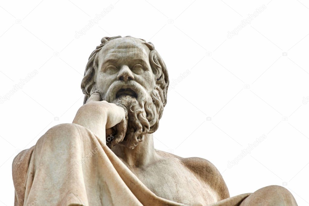 Statue of Socrates in Athens. 
