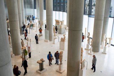 Athens, Yunanistan - 30 Aralık 2016: Acropol, iç görünüm