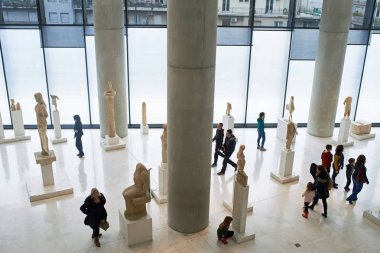 Athens, Yunanistan - 30 Aralık 2016: Acropol, iç görünüm