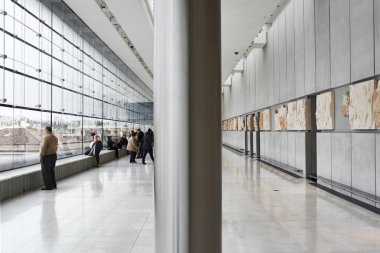 Athens, Yunanistan - 30 Aralık 2016: Acropol, iç görünüm