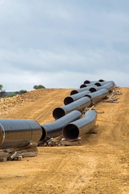 Gaz boru hattı inşaat Yunanistan.