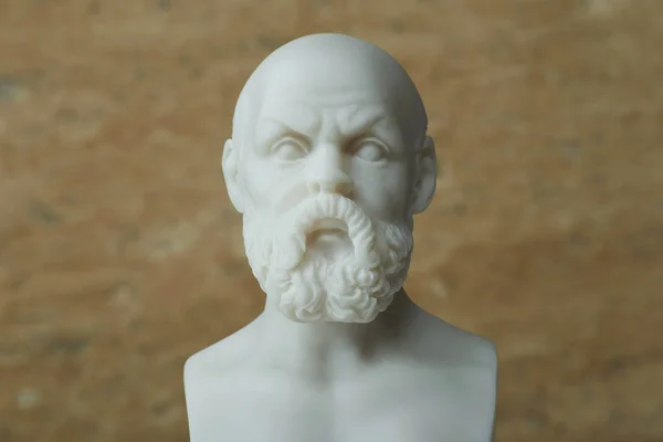 Statue of Socrates,ancient Greek philosopher. — Stock Photo, Image