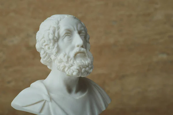 Статуя Гомера, древнегреческого поэта . — стоковое фото
