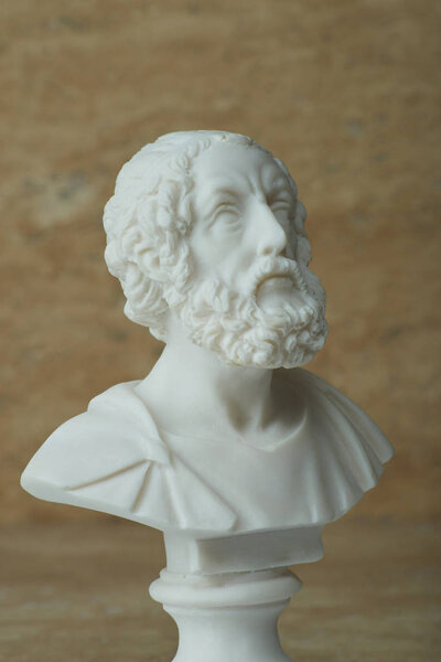 Statue of Homer,ancient Greek poet.