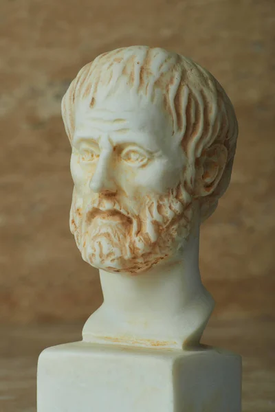 Statue des antiken griechischen Philosophen Aristoteles. — Stockfoto