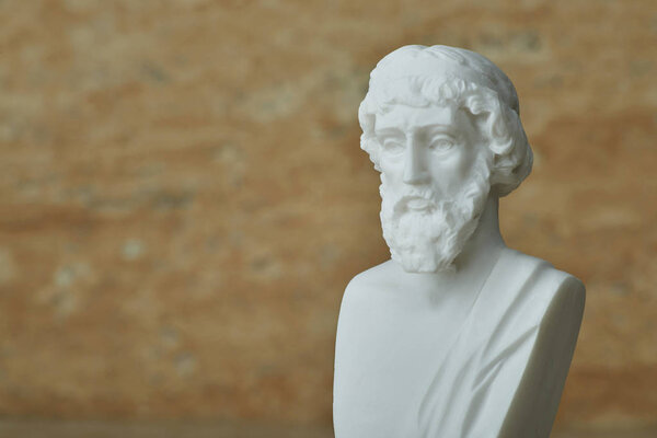 Statue of ancient Greek philosopher Plato.