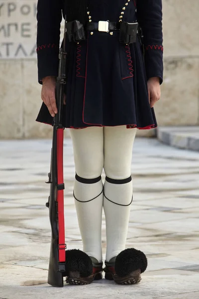 Evzonas Guardian devant le parlement grec à Athènes, G — Photo