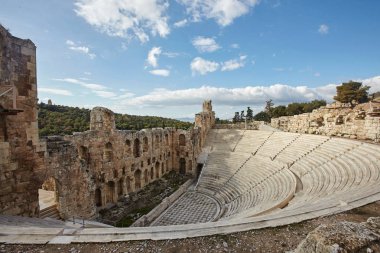 Akropolis, Atina, Yunanistan Herodes Atticus Odeon.