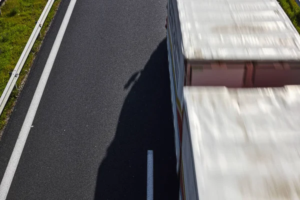Track in motion blur on a highway. — Stock Photo, Image