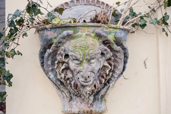 Satyr Waldgott Gesicht Skulptur — Stockfoto