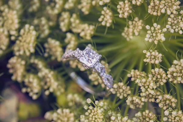 낭만적인 다이아몬드 결혼식 — 스톡 사진