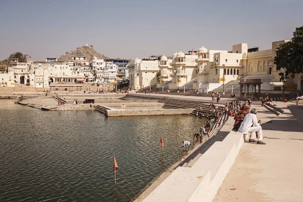 Pushkar Heiliger See Pushkar Stadt Rajasthan Indien Februar 2018 — Stockfoto