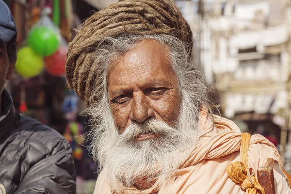 Манго Баба Садху Свята Людина Puskar Міста Індія Лютого 2018 — стокове фото